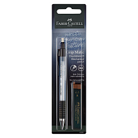 Карандаш механический Faber-Castell "Grip Matic"+грифели, 0,5мм, небесный, блистер фото Карандаш механический Faber-Castell "Grip Matic"+грифели, 0,5мм, небесный, блистер
