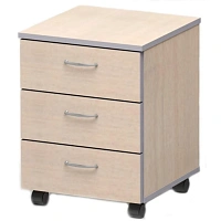 Тумба подкатная СП-Бюджет 2556 (дуб шамони светлый, 398х406х521 мм, 3 ящика)