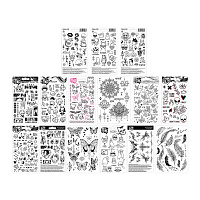 Наклейки-тату переводные АССОРТИ, Ч/Б, 11х20 см, PY фото Наклейки-тату переводные АССОРТИ, Ч/Б, 11х20 см, PY