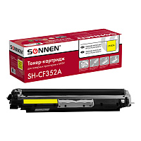 Картридж лазерный SONNEN (SH-CF352A) для HP CLJ Pro M176/M177 ВЫСШЕЕ КАЧЕСТВО, желтый, 1000 страниц, 363952 фото Картридж лазерный SONNEN (SH-CF352A) для HP CLJ Pro M176/M177 ВЫСШЕЕ КАЧЕСТВО, желтый, 1000 страниц, 363952