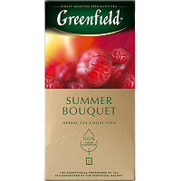 Чай ягодный фруктовый Greenfield Summer Bouquet 25 пакетиков (малина) фото Чай ягодный фруктовый Greenfield Summer Bouquet 25 пакетиков (малина)