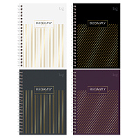 Записная книжка А6 80л., на гребне BG "Minimal", глянцевая ламинация, тиснение фольгой, твердая обложка фото Записная книжка А6 80л., на гребне BG "Minimal", глянцевая ламинация, тиснение фольгой, твердая обложка