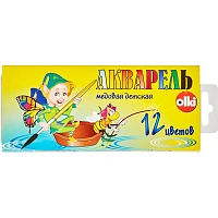 Краски акварельные медовые Olki Планета творчества 12 цветов