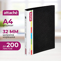 Папка на 2-х кольцах Attache 32 мм черная до 200 листов фото Папка на 2-х кольцах Attache 32 мм черная до 200 листов