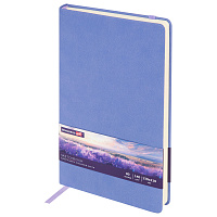 Скетчбук, слоновая кость 140 г/м2 130х210 мм, 80 л., КОЖЗАМ, резинка, BRAUBERG ART CLASSIC, пастель сиреневый, 116879 фото Скетчбук, слоновая кость 140 г/м2 130х210 мм, 80 л., КОЖЗАМ, резинка, BRAUBERG ART CLASSIC, пастель сиреневый, 116879