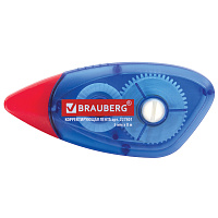Корректирующая лента BRAUBERG, 5 мм х 8 м, корпус синий, механизм перемотки, блистер, 227801 фото Корректирующая лента BRAUBERG, 5 мм х 8 м, корпус синий, механизм перемотки, блистер, 227801