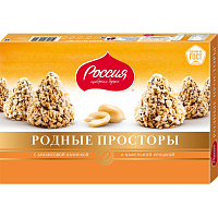 Конфеты Родные Просторы с арахисом и вафельной крошкой 125 г фото Конфеты Родные Просторы с арахисом и вафельной крошкой 125 г