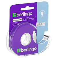 Клейкая лента 19мм*33м, Berlingo, прозрачная, в пластиковом диспенсере, европодвес фото Клейкая лента 19мм*33м, Berlingo, прозрачная, в пластиковом диспенсере, европодвес