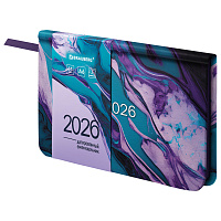 Еженедельник датированный 2026 МАЛЫЙ ФОРМАТ 95х155 мм, А6, BRAUBERG "Vista", под кожу, "Мрамор", 117202 фото Еженедельник датированный 2026 МАЛЫЙ ФОРМАТ 95х155 мм, А6, BRAUBERG "Vista", под кожу, "Мрамор", 117202