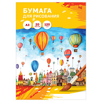 Папка для рисования А3, 20л., BG, 120г/м2 фото Папка для рисования А3, 20л., BG, 120г/м2