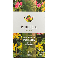 Чай зеленый Niktea Красная поляна 25 пакетиков фото Чай зеленый Niktea Красная поляна 25 пакетиков