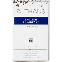 Чай черный Althaus Deli Packs English Breakfast 20 пакетиков фото Чай черный Althaus Deli Packs English Breakfast 20 пакетиков