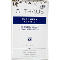 Чай черный Althaus Bio Earl Grey Classic 20 пакетиков (бергамот) фото Чай черный Althaus Bio Earl Grey Classic 20 пакетиков (бергамот)