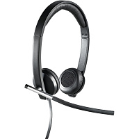 Гарнитура проводная Logitech H650e Stereo (981-000519) фото Гарнитура проводная Logitech H650e Stereo (981-000519)
