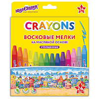 Восковые мелки утолщенные на масляной основе ЮНЛАНДИЯ "ДОМИКИ", 24 цвета, 273091 фото Восковые мелки утолщенные на масляной основе ЮНЛАНДИЯ "ДОМИКИ", 24 цвета, 273091