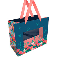 Пакет подарочный 23*18*10см MESHU "Bouquet", матовая ламинация фото Пакет подарочный 23*18*10см MESHU "Bouquet", матовая ламинация