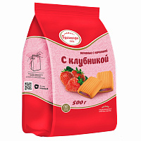 Печенье сдобное БРЯНКОНФИ с клубничной начинкой, 500 г, УТ-00028797 фото Печенье сдобное БРЯНКОНФИ с клубничной начинкой, 500 г, УТ-00028797