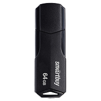 Флеш-диск 64 GB SMARTBUY Clue, USB 2.0, черный, SB64GBCLU-K фото Флеш-диск 64 GB SMARTBUY Clue, USB 2.0, черный, SB64GBCLU-K