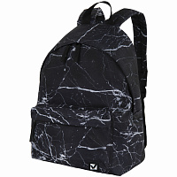 Рюкзак BRAUBERG СИТИ-ФОРМАТ универсальный, "Black marble", черный, 41х32х14 см, 270790 фото Рюкзак BRAUBERG СИТИ-ФОРМАТ универсальный, "Black marble", черный, 41х32х14 см, 270790