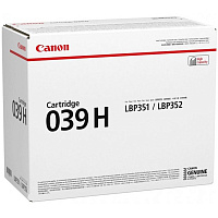 Картридж лазерный Canon CRG 039H BK 0288C001 черный оригинальный повышенной емкости фото Картридж лазерный Canon CRG 039H BK 0288C001 черный оригинальный повышенной емкости