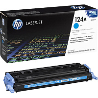 Картридж лазерный HP 124A Q6001A голубой оригинальный фото Картридж лазерный HP 124A Q6001A голубой оригинальный