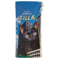 Пенал мягкий 200*100 MESHU "CatZilla", искусственная кожа фото Пенал мягкий 200*100 MESHU "CatZilla", искусственная кожа