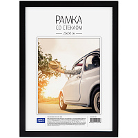 Рамка пластиковая 21*30см, OfficeSpace, №6/1, черная фото Рамка пластиковая 21*30см, OfficeSpace, №6/1, черная