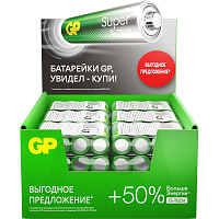 Батарейка AA пальчиковая GP Super Alkaline (96 штук в упаковке) фото Батарейка AA пальчиковая GP Super Alkaline (96 штук в упаковке)