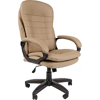 Кресло для руководителя Комус Мебель Easy Chair 515 бежевое (экокожа, пластик)