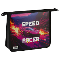 Папка для тетрадей 2 отделения, ArtSpace "Speed Racer", А5, пластик, на молнии фото Папка для тетрадей 2 отделения, ArtSpace "Speed Racer", А5, пластик, на молнии