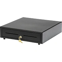 Денежный ящик Атол CD-410-B 415х410х100 мм черный фото Денежный ящик Атол CD-410-B 415х410х100 мм черный