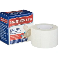 Пластырь фиксирующий Master Uni 3x500 см тканая основа фото Пластырь фиксирующий Master Uni 3x500 см тканая основа