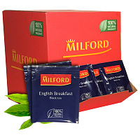 Чай Milford English Breakfast черный 200 пакетиков фото Чай Milford English Breakfast черный 200 пакетиков