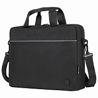 Сумка портфель BRAUBERG PRACTICAL с отделением для ноутбука 15,6", Grey line, черная, 29х40х7 см, 272604 фото Сумка портфель BRAUBERG PRACTICAL с отделением для ноутбука 15,6", Grey line, черная, 29х40х7 см, 272604