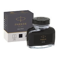 Чернила Parker Quink черные 57 мл в стеклянном флаконе (артикул производителя 1950375) фото Чернила Parker Quink черные 57 мл в стеклянном флаконе (артикул производителя 1950375)