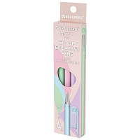 Ручки шариковые BRAUBERG "SOFT PASTEL", НАБОР 4 ШТУКИ, СИНИЕ, SOFT TOUCH покрытие, узел 0,7 мм, линия письма 0,35 мм, 144400 фото Ручки шариковые BRAUBERG "SOFT PASTEL", НАБОР 4 ШТУКИ, СИНИЕ, SOFT TOUCH покрытие, узел 0,7 мм, линия письма 0,35 мм, 144400
