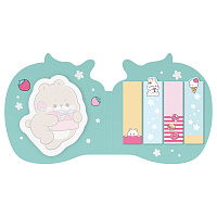 Флажки-закладки и самоклеящиеся блоки в наборе MESHU "Cute Sweet", 20л*5 цветов, европодвес фото Флажки-закладки и самоклеящиеся блоки в наборе MESHU "Cute Sweet", 20л*5 цветов, европодвес