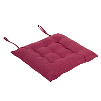Подушка на стул "РОГОЖКА", 40x40 см, полиэстер, бордовая, PRIMILA (ПРИМИЛА) LUX, 700502 фото Подушка на стул "РОГОЖКА", 40x40 см, полиэстер, бордовая, PRIMILA (ПРИМИЛА) LUX, 700502