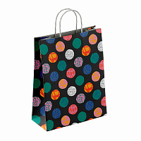 Крафт-пакет бумажный "Геометрия" 26х15х35 см, с кручеными ручками, плотность 100 г/м2, белый, 112306 фото Крафт-пакет бумажный "Геометрия" 26х15х35 см, с кручеными ручками, плотность 100 г/м2, белый, 112306