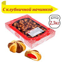 Печенье БЕЛОГОРЬЕ "Шапито" сдобное с клубничной начинкой, гофрокороб 2,3 кг, 37-10 фото Печенье БЕЛОГОРЬЕ "Шапито" сдобное с клубничной начинкой, гофрокороб 2,3 кг, 37-10
