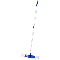 Швабра OfficeClean Professional, телеск. ручка, пласт. держ. 40см, насадка МОП микрофибра/абразив(карман) фото Швабра OfficeClean Professional, телеск. ручка, пласт. держ. 40см, насадка МОП микрофибра/абразив(карман)