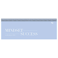 Планинг датированный 2026г., 64л., 285*100мм, картон, BG "Mindset", голубой, отд.фольгой, на гребне фото Планинг датированный 2026г., 64л., 285*100мм, картон, BG "Mindset", голубой, отд.фольгой, на гребне