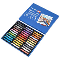 Пастель сухая художественная BRAUBERG ART "Летние ночи", 36 цветов, круглое сечение, 182091