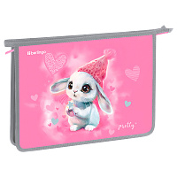 Папка для тетрадей 1 отделение, А4 Berlingo "Dreamy Bunny", 340*245*40 мм, пластик, на молнии фото Папка для тетрадей 1 отделение, А4 Berlingo "Dreamy Bunny", 340*245*40 мм, пластик, на молнии