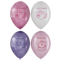 Воздушные шары, 12шт., М12/30см, MESHU "Unicorn love", пастель, ассорти фото Воздушные шары, 12шт., М12/30см, MESHU "Unicorn love", пастель, ассорти