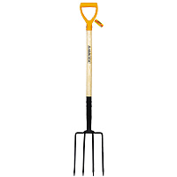 Вилы копальные стальные 19х28 см, ОБЩАЯ ДЛИНА 115 см, деревянный черенок, V-ручка, RABBITEX (РАББИТЕКС) "STANDARD", 700492 фото Вилы копальные стальные 19х28 см, ОБЩАЯ ДЛИНА 115 см, деревянный черенок, V-ручка, RABBITEX (РАББИТЕКС) "STANDARD", 700492