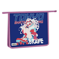 Папка для тетрадей 1 отделение, ArtSpace "Tokyo brave", А5, пластик, на молнии фото Папка для тетрадей 1 отделение, ArtSpace "Tokyo brave", А5, пластик, на молнии