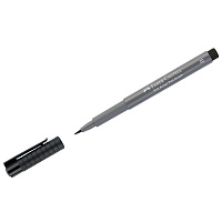 Ручка капиллярная Faber-Castell "Pitt Artist Pen Brush" цвет 233 холодный серый IV, пишущий узел "кисть фото Ручка капиллярная Faber-Castell "Pitt Artist Pen Brush" цвет 233 холодный серый IV, пишущий узел "кисть