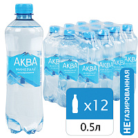 Вода питьевая Aqua Minerale негазированная 0.5 л (12 штук в упаковке) фото Вода питьевая Aqua Minerale негазированная 0.5 л (12 штук в упаковке)