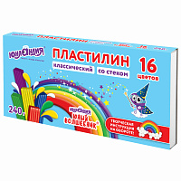 Пластилин классический ЮНЛАНДИЯ "ЮНЫЙ ВОЛШЕБНИК", 16 цветов, 240 грамм, СО СТЕКОМ, ВЫСШЕЕ КАЧЕСТВО, 106430 фото Пластилин классический ЮНЛАНДИЯ "ЮНЫЙ ВОЛШЕБНИК", 16 цветов, 240 грамм, СО СТЕКОМ, ВЫСШЕЕ КАЧЕСТВО, 106430